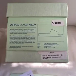 Authentic OFF-WHITE Towel Embroidery Sliders NIB Off-White | Shoes | Authentic Offwhite Towel Embroidery  main image 3